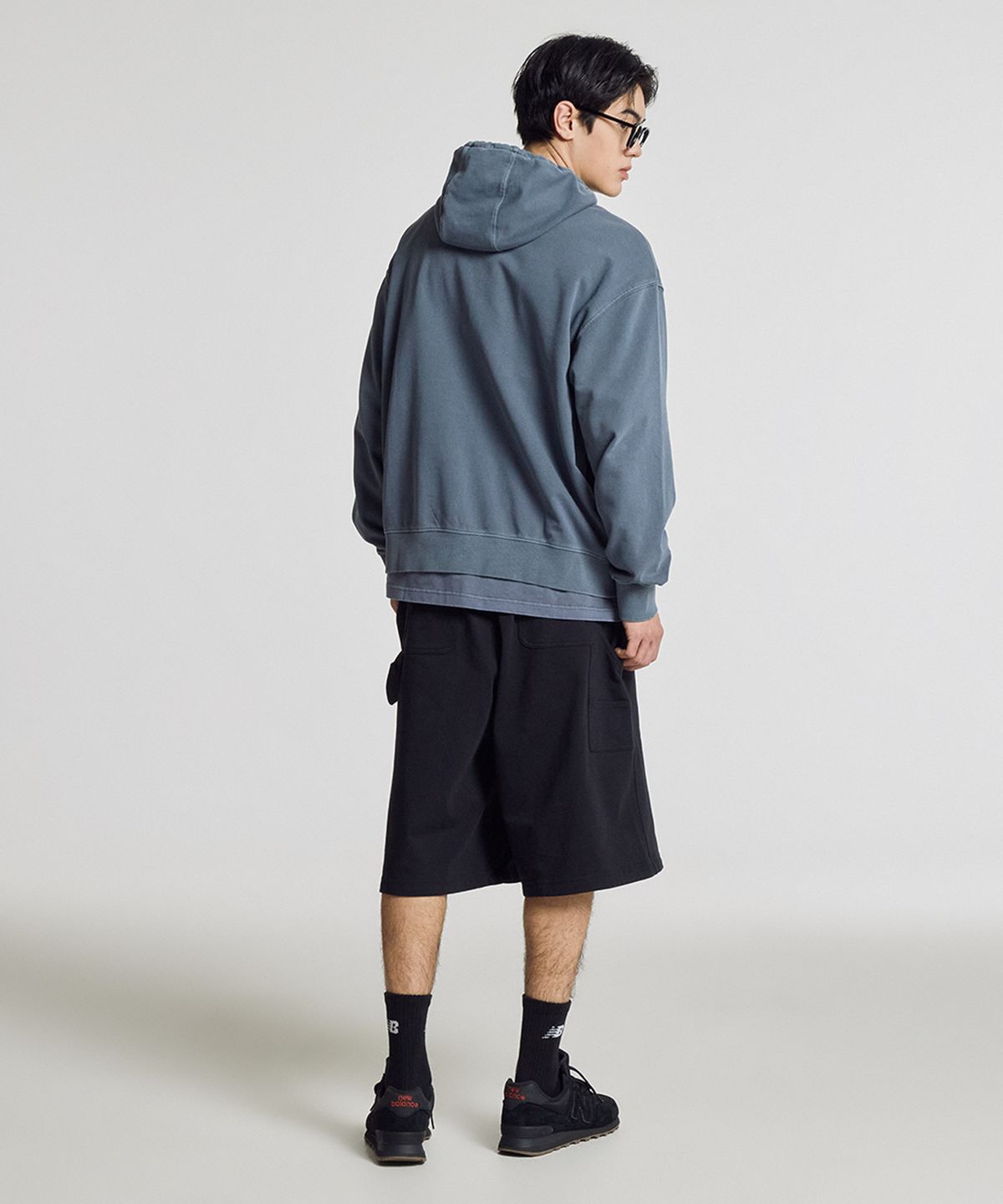 뉴발란스(NEW BALANCE) NBMDG21413 / UNI 에센셜 썸머 경량 다잉 후드집업 (DARK BLUE)