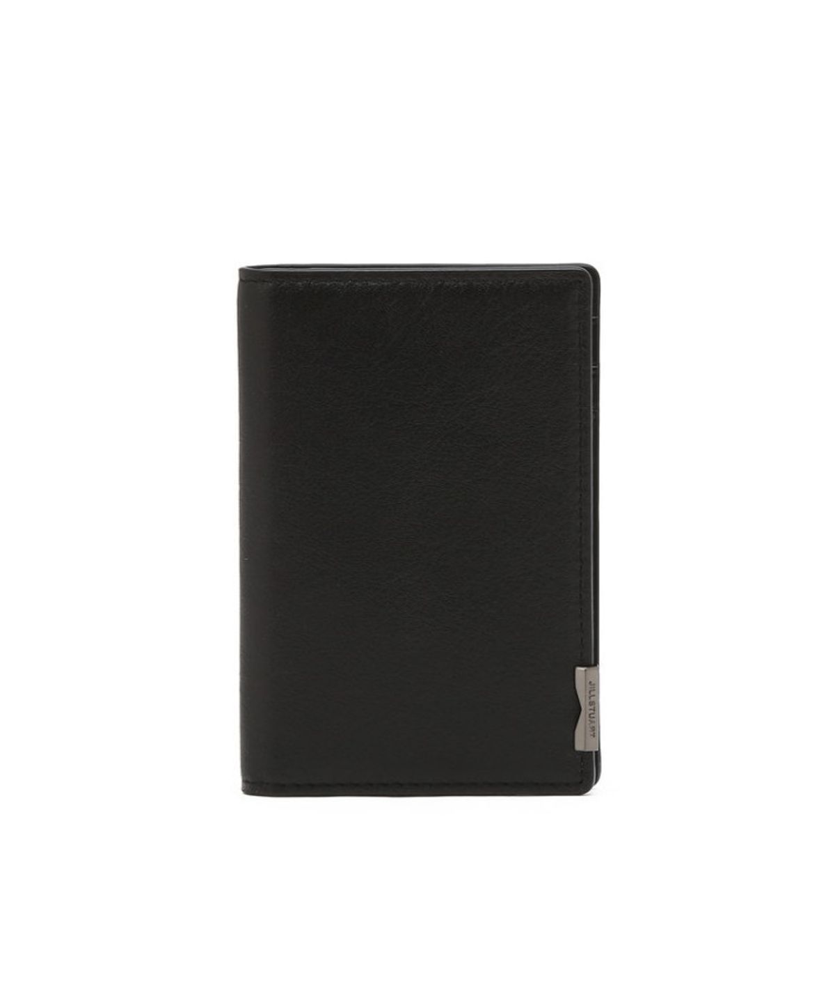 질스튜어트 맨 액세서리(JILLSTUART MEN ACC) 블랙 로고장식 소가죽 카드지갑 JUWA6F502BK
