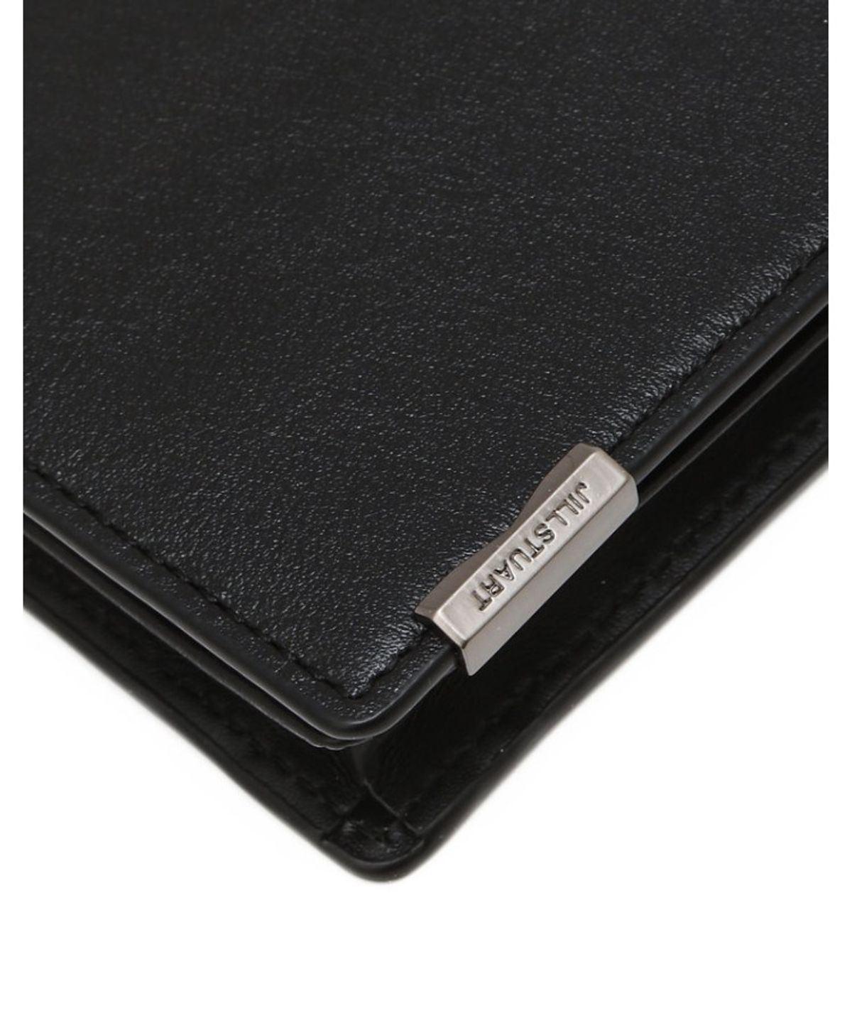 질스튜어트 맨 액세서리(JILLSTUART MEN ACC) 블랙 로고장식 소가죽 명함지갑 JUWA6F501BK