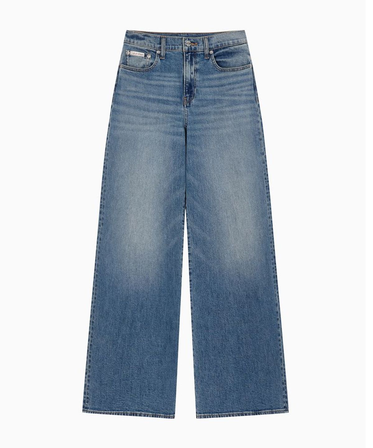 캘빈클라인 진(CALVIN KLEIN JEANS) 인더시티 여성 와이드레그 진 미드블루 47F453G Q1B