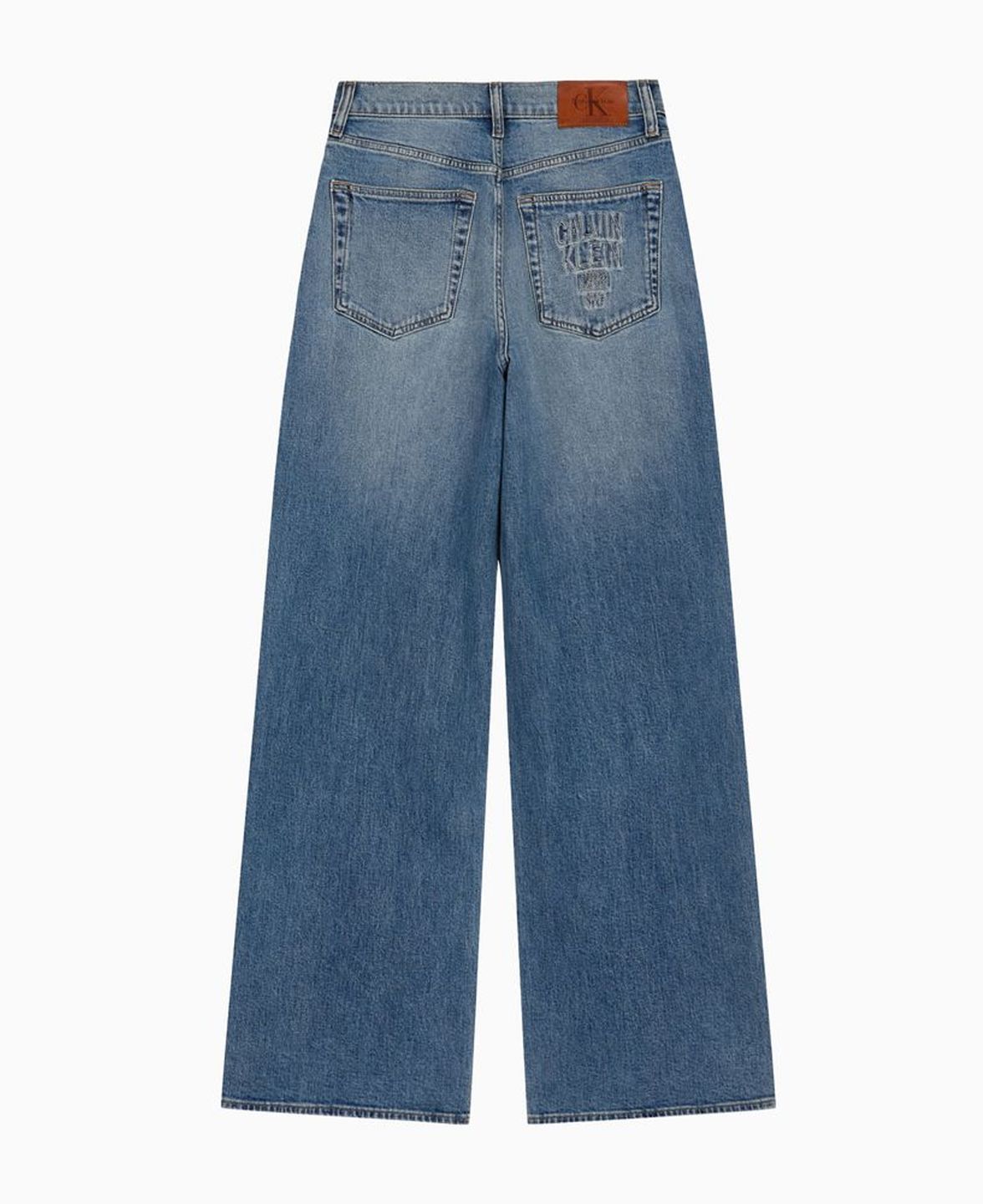 캘빈클라인 진(CALVIN KLEIN JEANS) 인더시티 여성 와이드레그 진 미드블루 47F453G Q1B