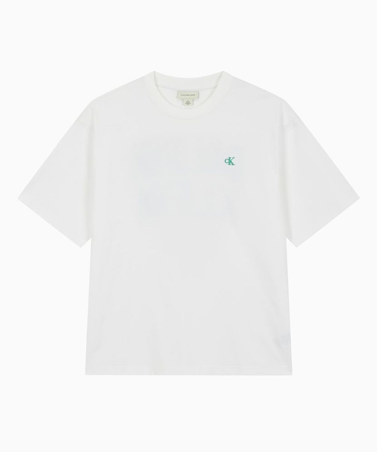 캘빈클라인 진(CALVIN KLEIN JEANS) 인더시티 릴렉스드핏 그래픽 티 화이트 4RF295G YAF