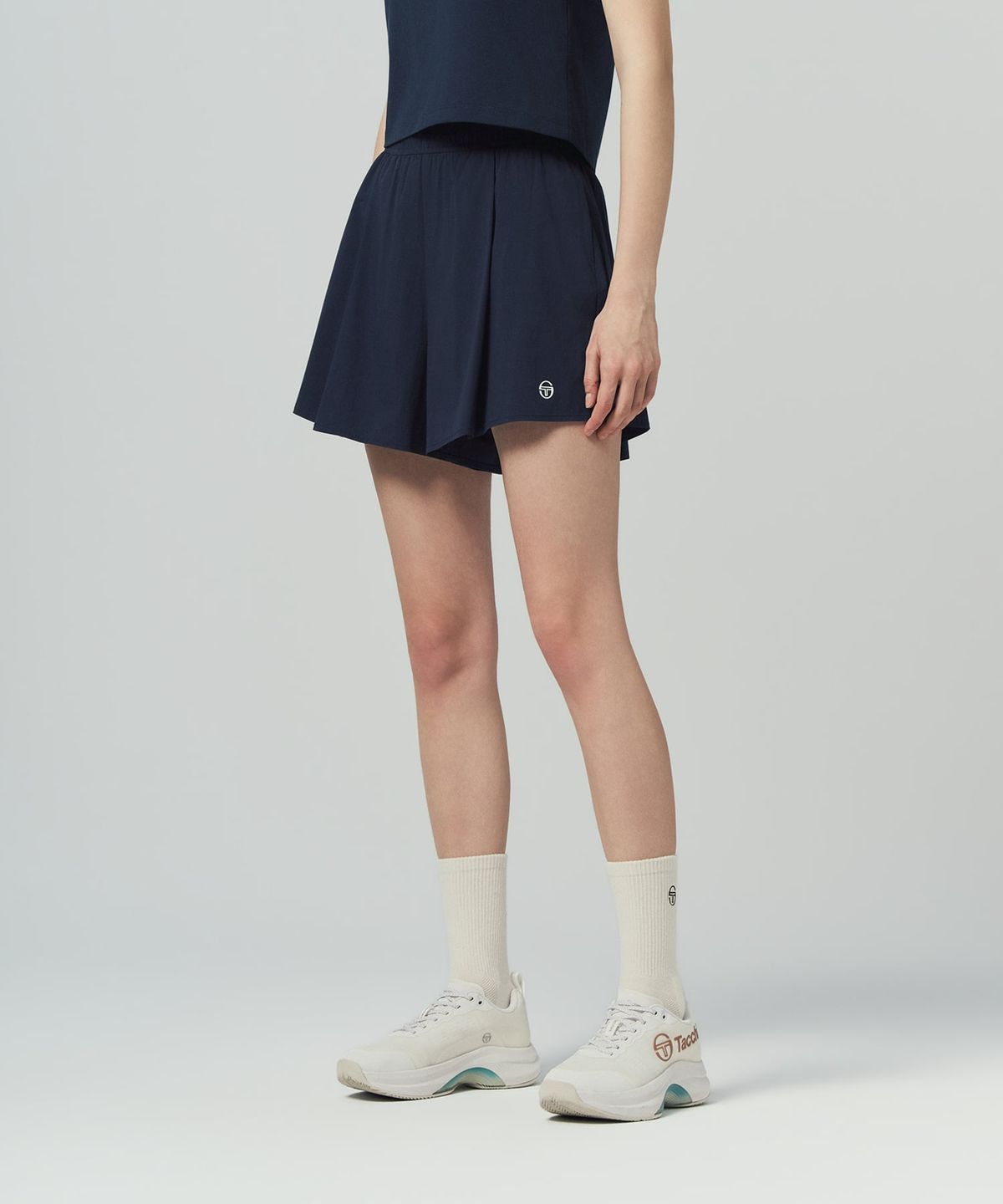세르지오 타키니(SERGIO TACCHINI) W 플로위 스커티 쇼츠 (Navy)