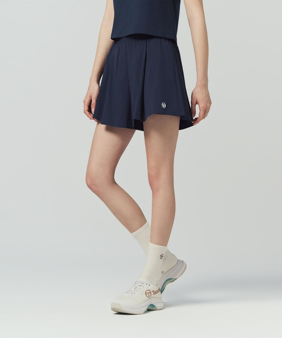 세르지오 타키니(SERGIO TACCHINI) W 플로위 스커티 쇼츠 (Navy)