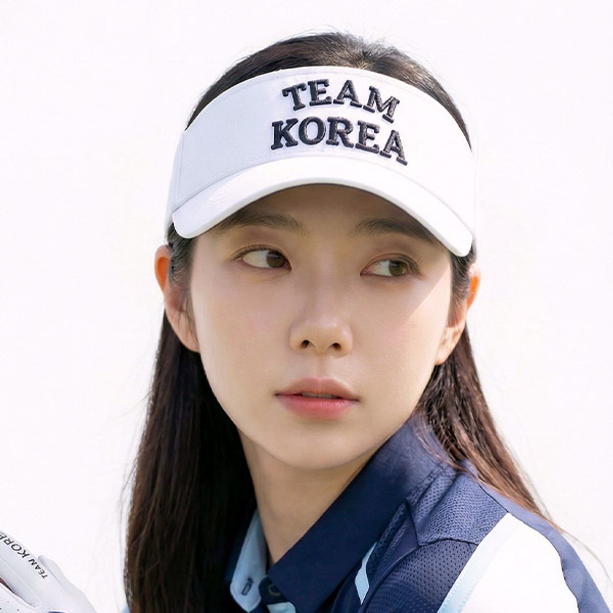 어베이브(AVAVE) 태극기 골프모자 썬캡 썬바이저 화이트