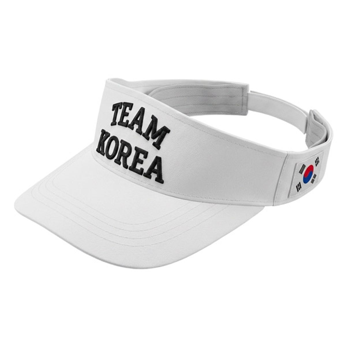 어베이브(AVAVE) 태극기 골프모자 썬캡 썬바이저 화이트