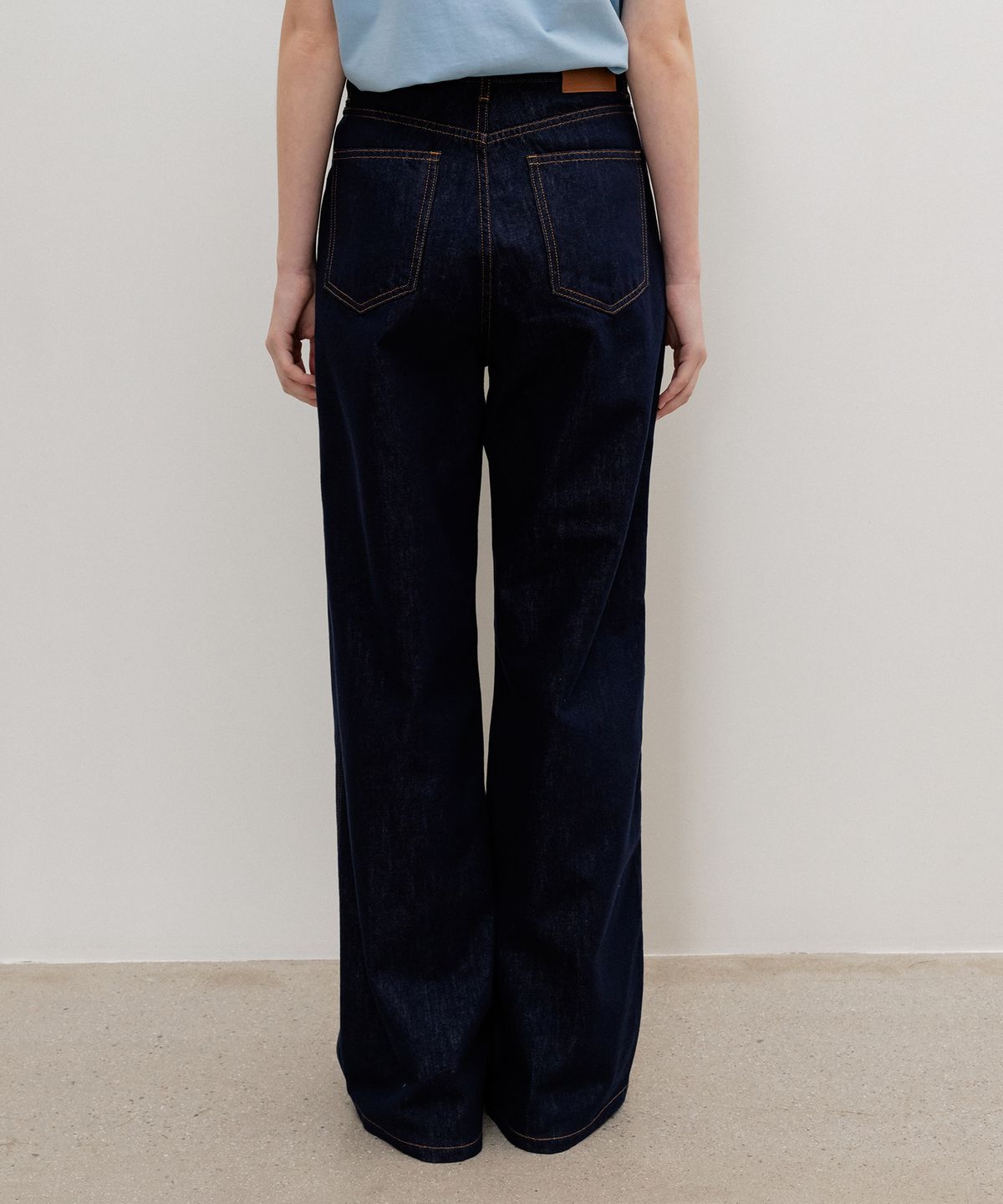 르메메(LEMEME) Parisien Semi-Wide Denim BleuIndigo