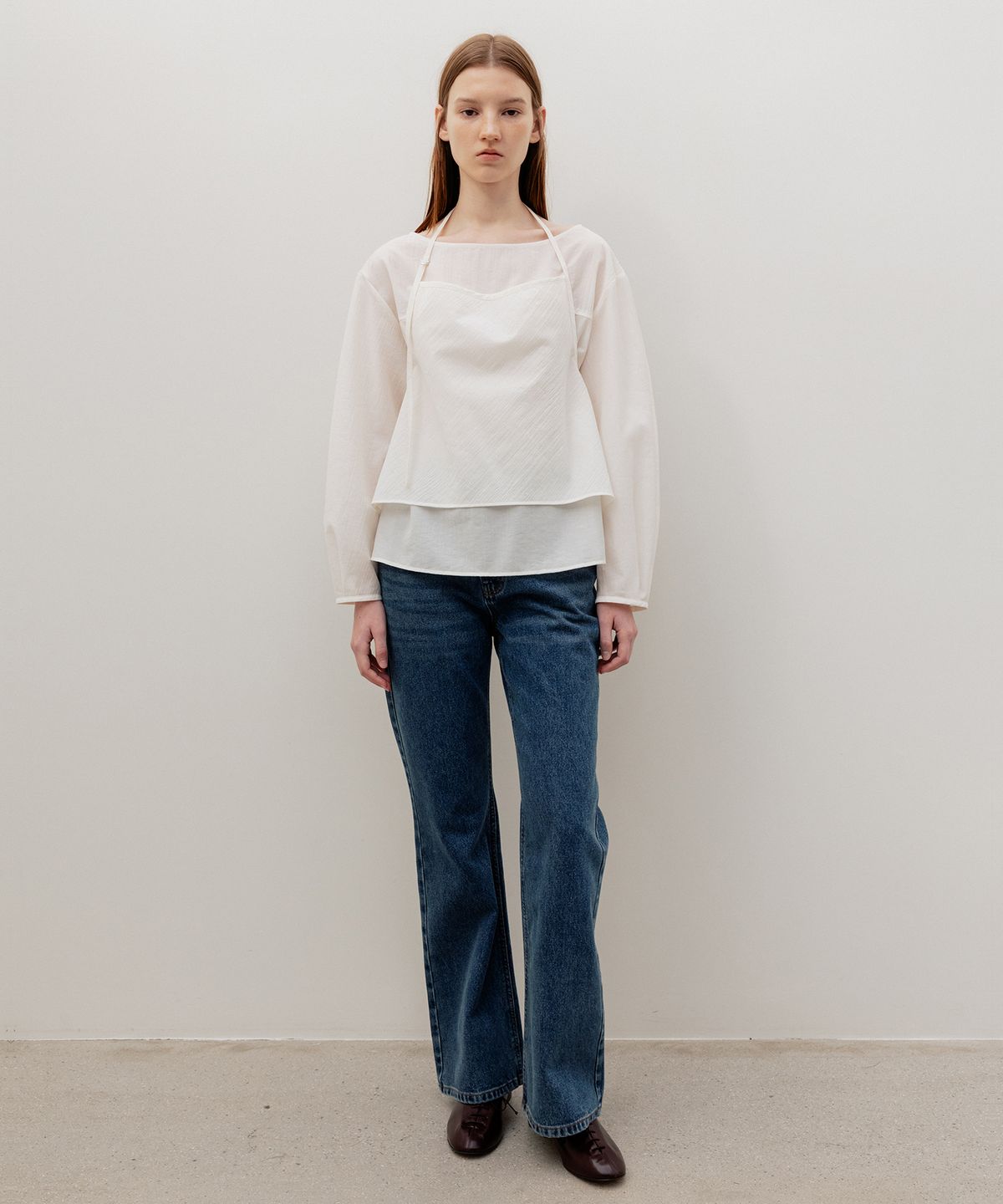 르메메(LEMEME) Parisien Bootscut Denim BleuClair