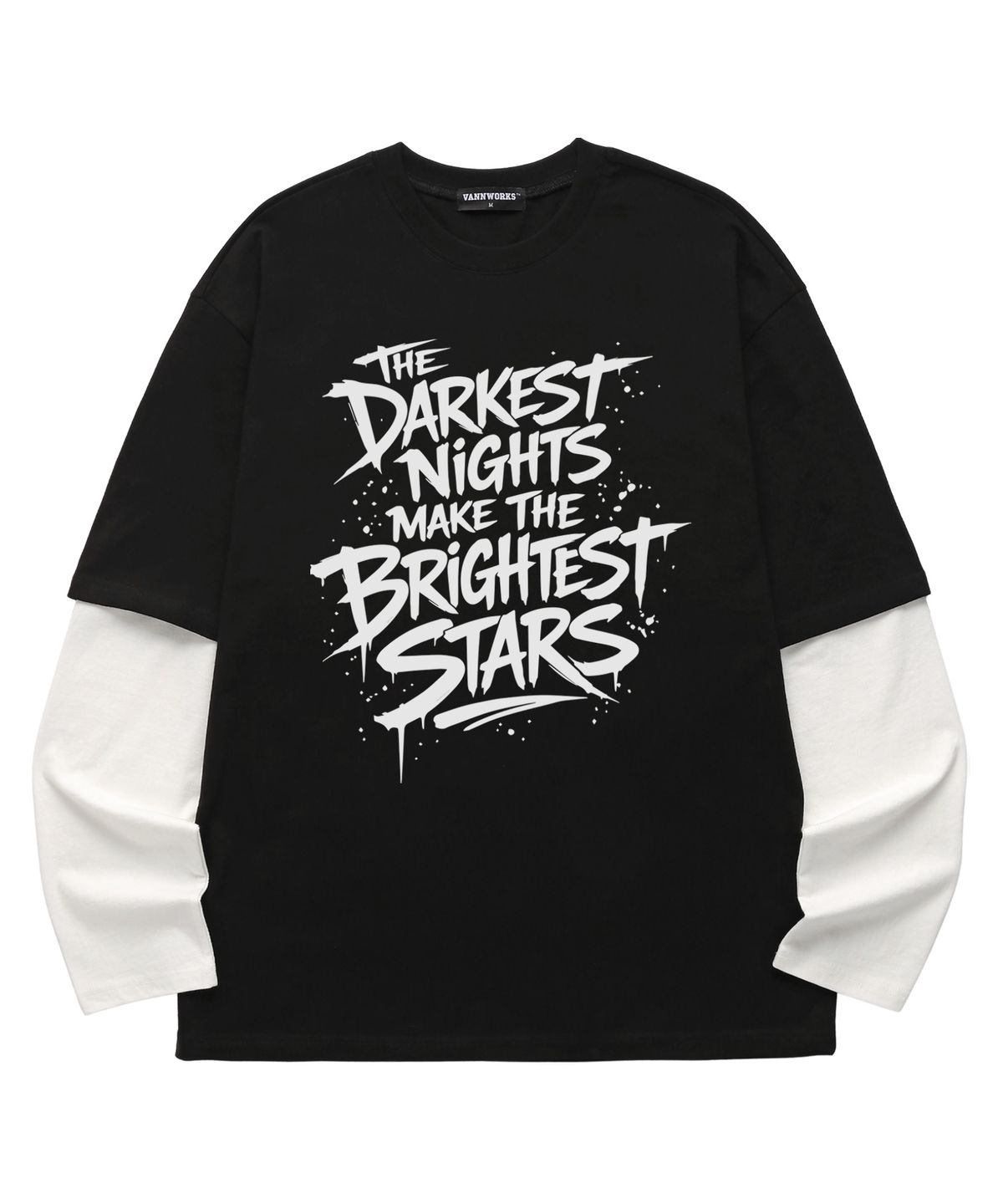밴웍스(VANNWORKS) 레이어드 BRIGHTEST STAR 롱슬리브 (VVLL0221) 블랙