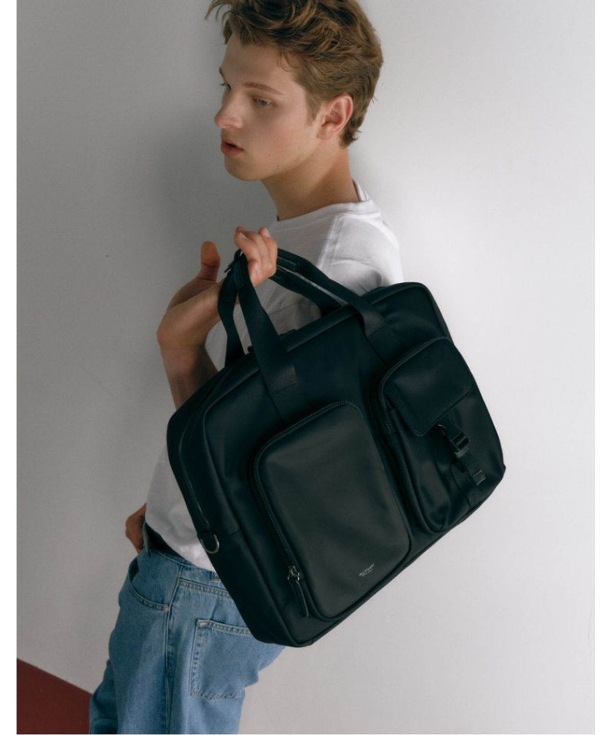 질스튜어트 맨 액세서리(JILLSTUART MEN ACC) [ESSEN] 에쎈 블랙 나일론 버클 포인트 브리프케이스 JUBA5F923BK