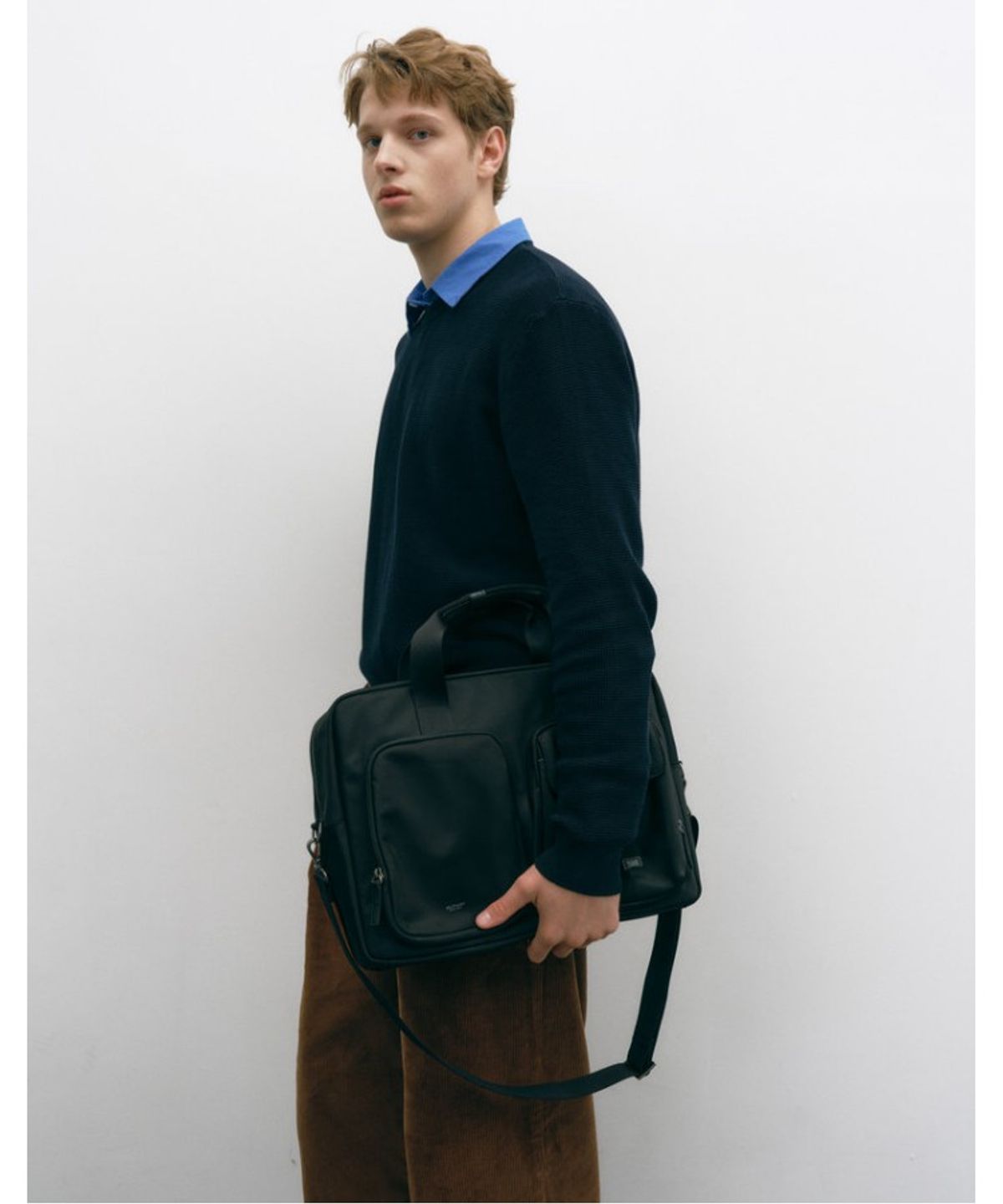 질스튜어트 맨 액세서리(JILLSTUART MEN ACC) [ESSEN] 에쎈 블랙 나일론 버클 포인트 브리프케이스 JUBA5F923BK