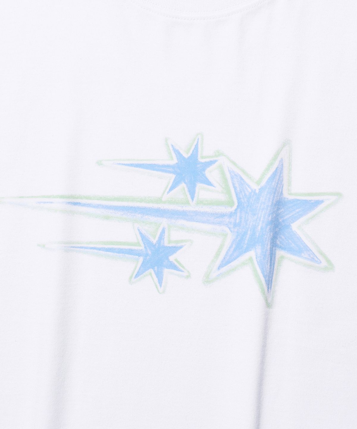 나이스고스트클럽(NICEGHOSTCLUB) DRAWING 3STAR BIG CROP TEE_WHITE(NG2GMFT530A)