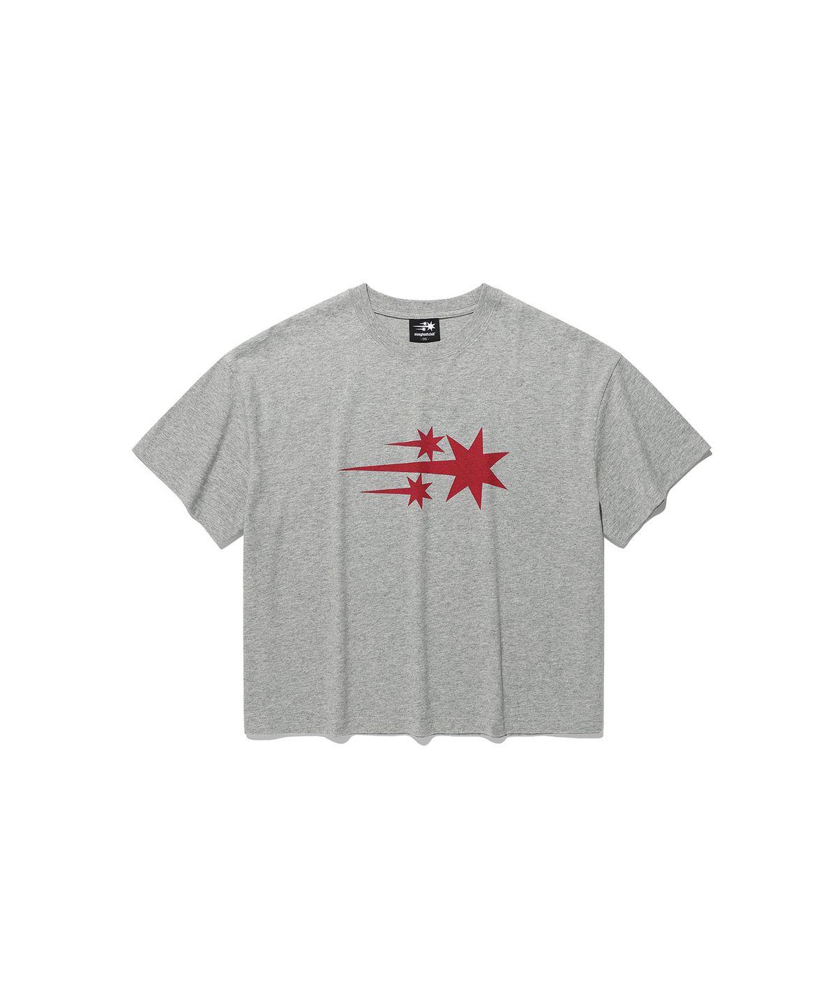 나이스고스트클럽(NICEGHOSTCLUB) 3STAR BIG CROP TEE_GREY(NG2GMFT531A)