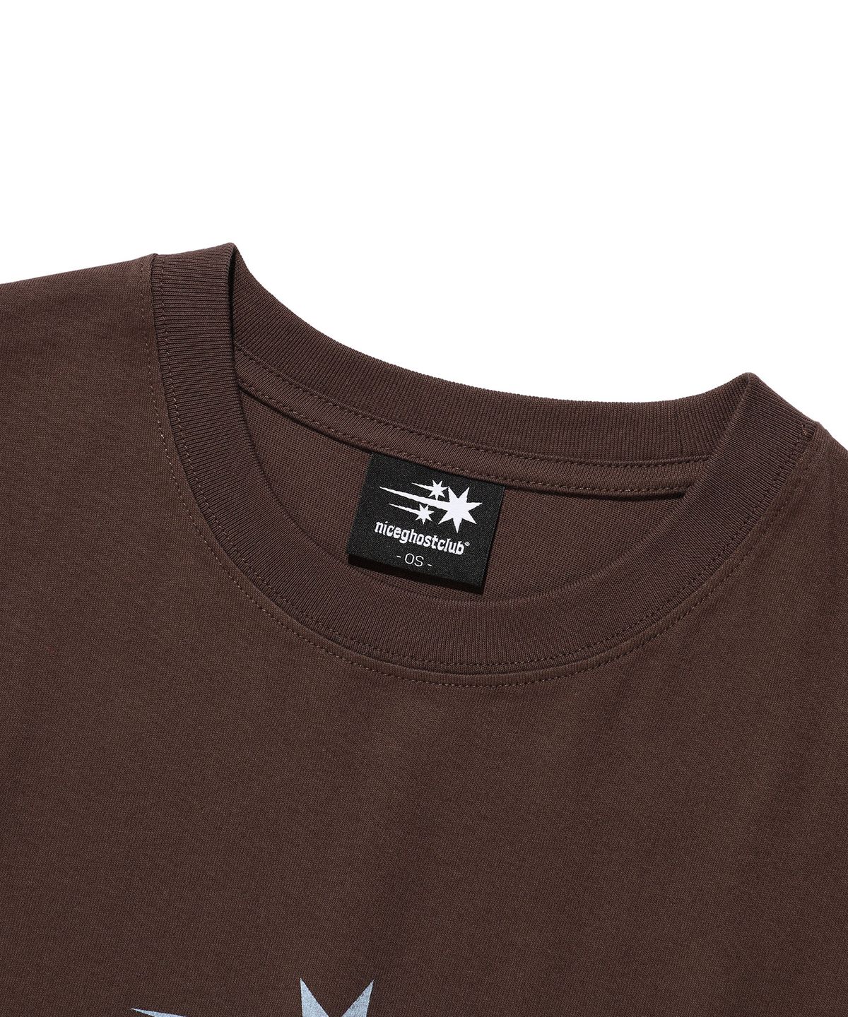 나이스고스트클럽(NICEGHOSTCLUB) 3STAR BIG CROP TEE_BROWN(NG2GMFT531A)