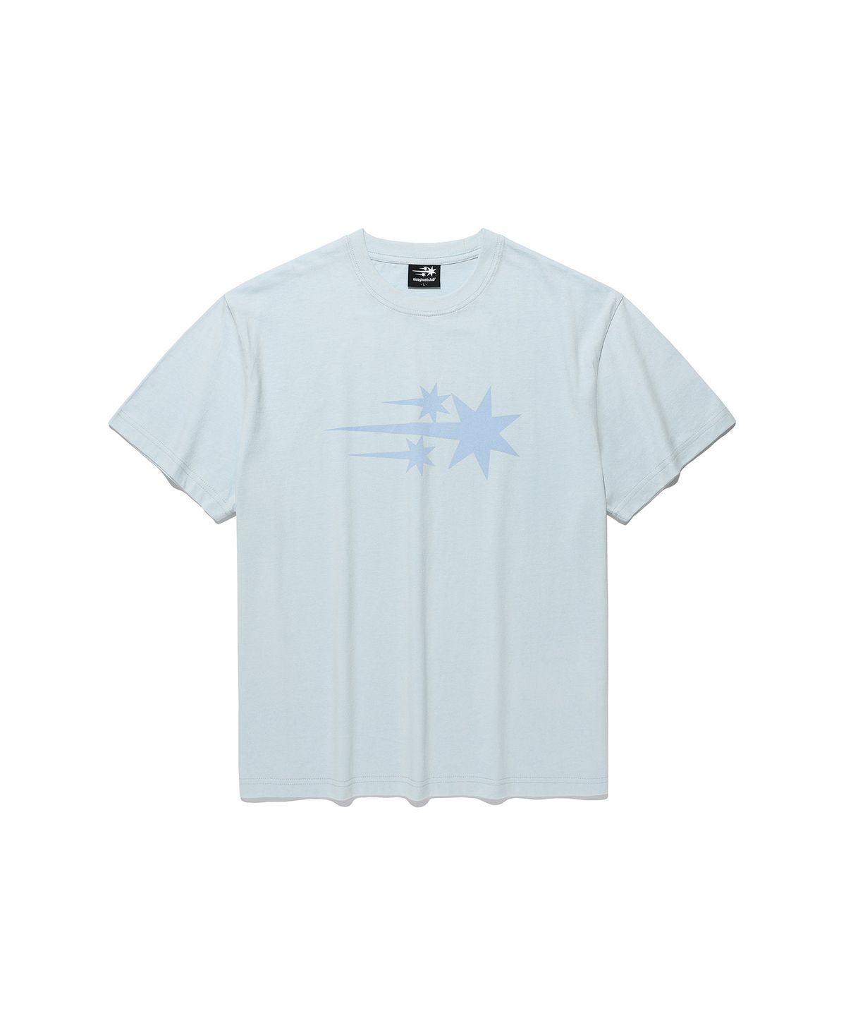 나이스고스트클럽(NICEGHOSTCLUB) 3STAR BASIC TEE_LIGHT BLUE(NG2GMUT534A)