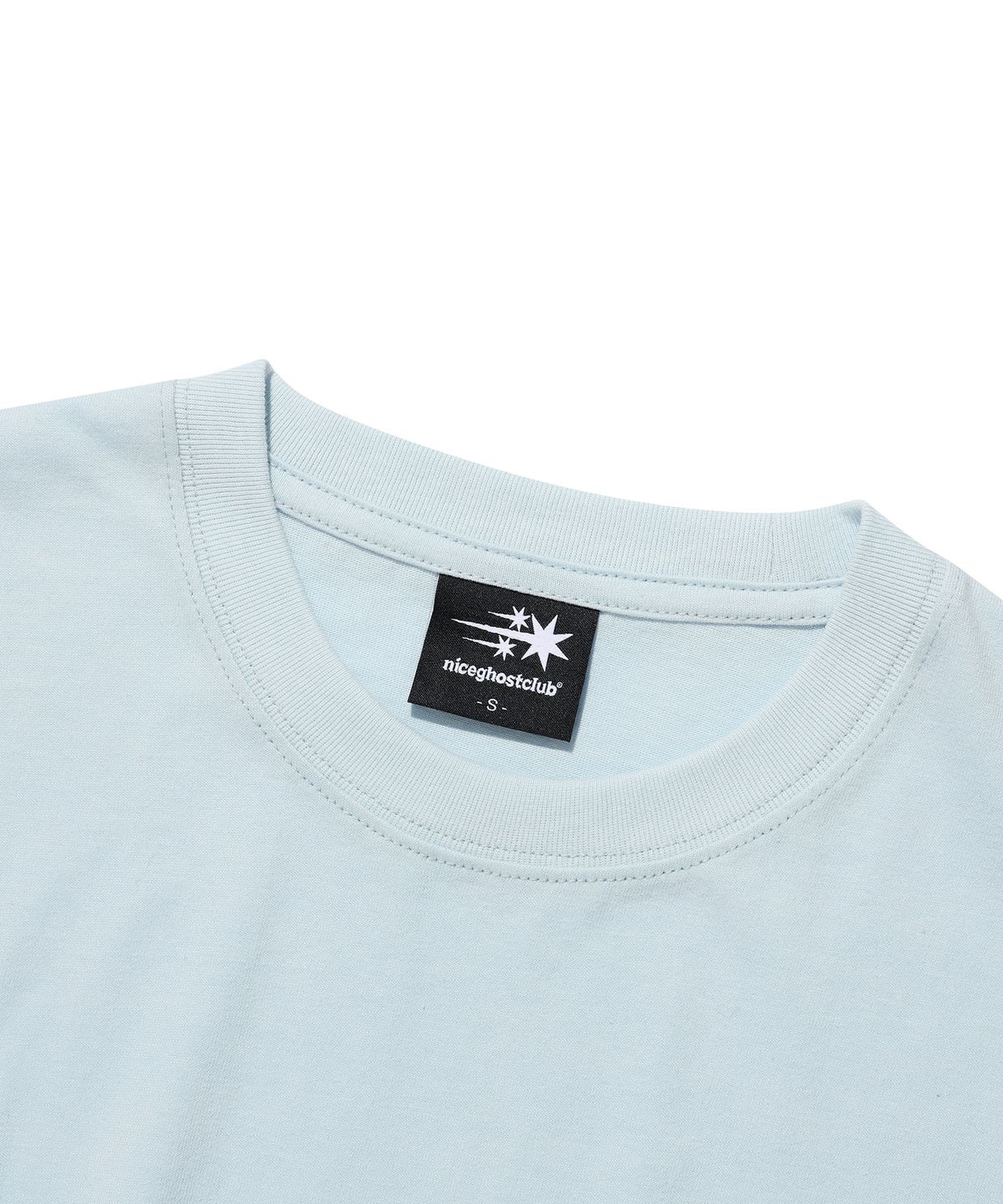 나이스고스트클럽(NICEGHOSTCLUB) 3STAR BASIC TEE_LIGHT BLUE(NG2GMUT534A)