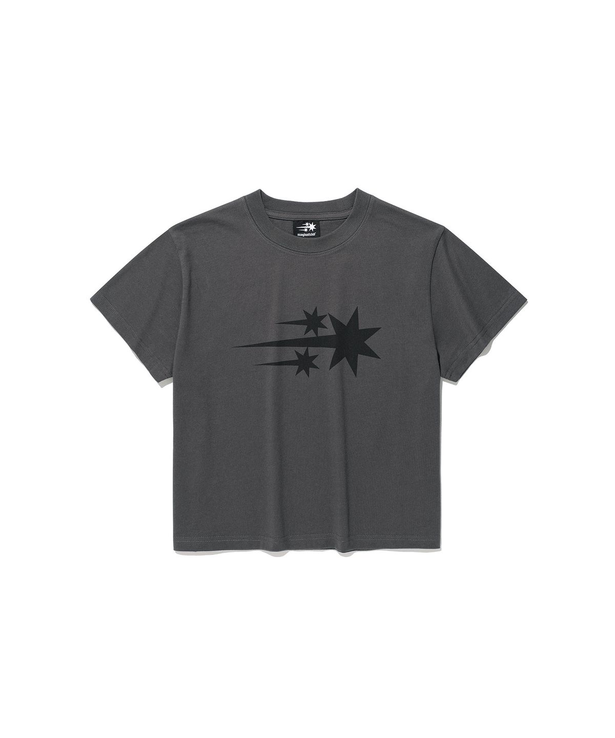 나이스고스트클럽(NICEGHOSTCLUB) 3STAR BASIC TEE_CHARCOAL(NG2GMUT534A)