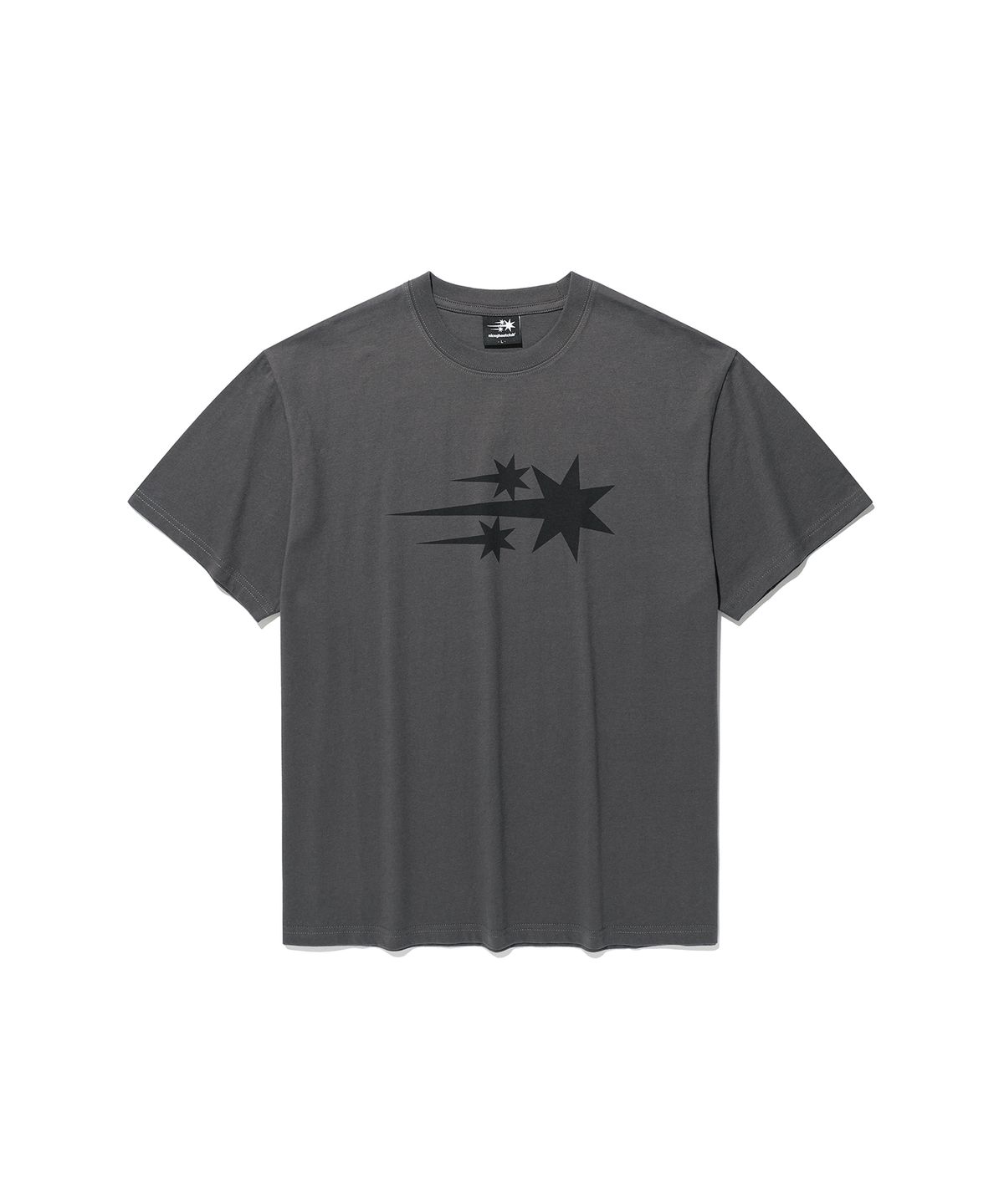 나이스고스트클럽(NICEGHOSTCLUB) 3STAR BASIC TEE_CHARCOAL(NG2GMUT534A)