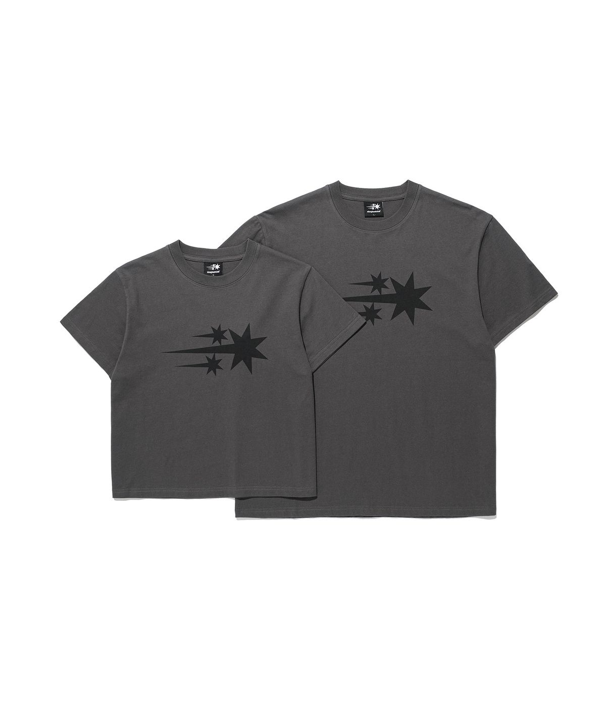 나이스고스트클럽(NICEGHOSTCLUB) 3STAR BASIC TEE_CHARCOAL(NG2GMUT534A)