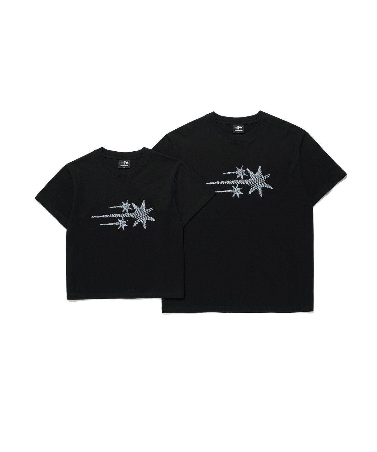 나이스고스트클럽(NICEGHOSTCLUB) SKETCH 3STAR BASIC TEE_BLACK(NG2GMUT535A)