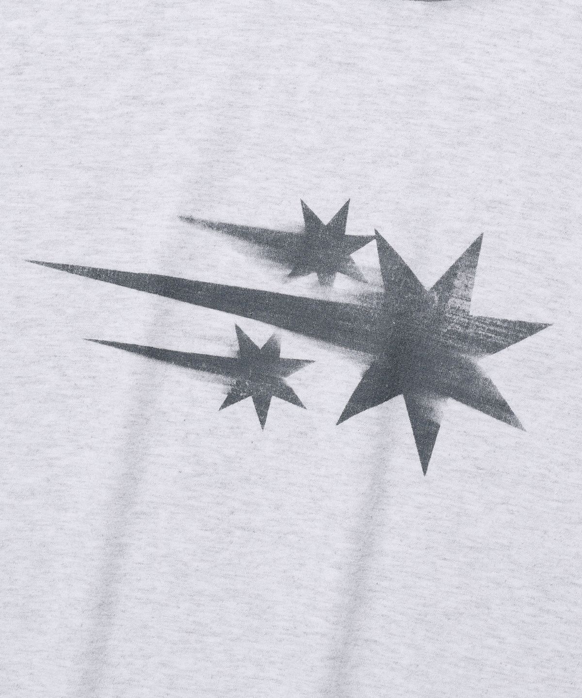 나이스고스트클럽(NICEGHOSTCLUB) RUSH 3STAR BASIC RINGER TEE_LIGHT GREY(NG2GMUT536A)