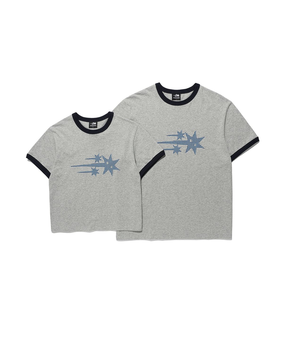 나이스고스트클럽(NICEGHOSTCLUB) CHECK 3STAR BASIC RINGER TEE_4colors(NG2GMUT537A)