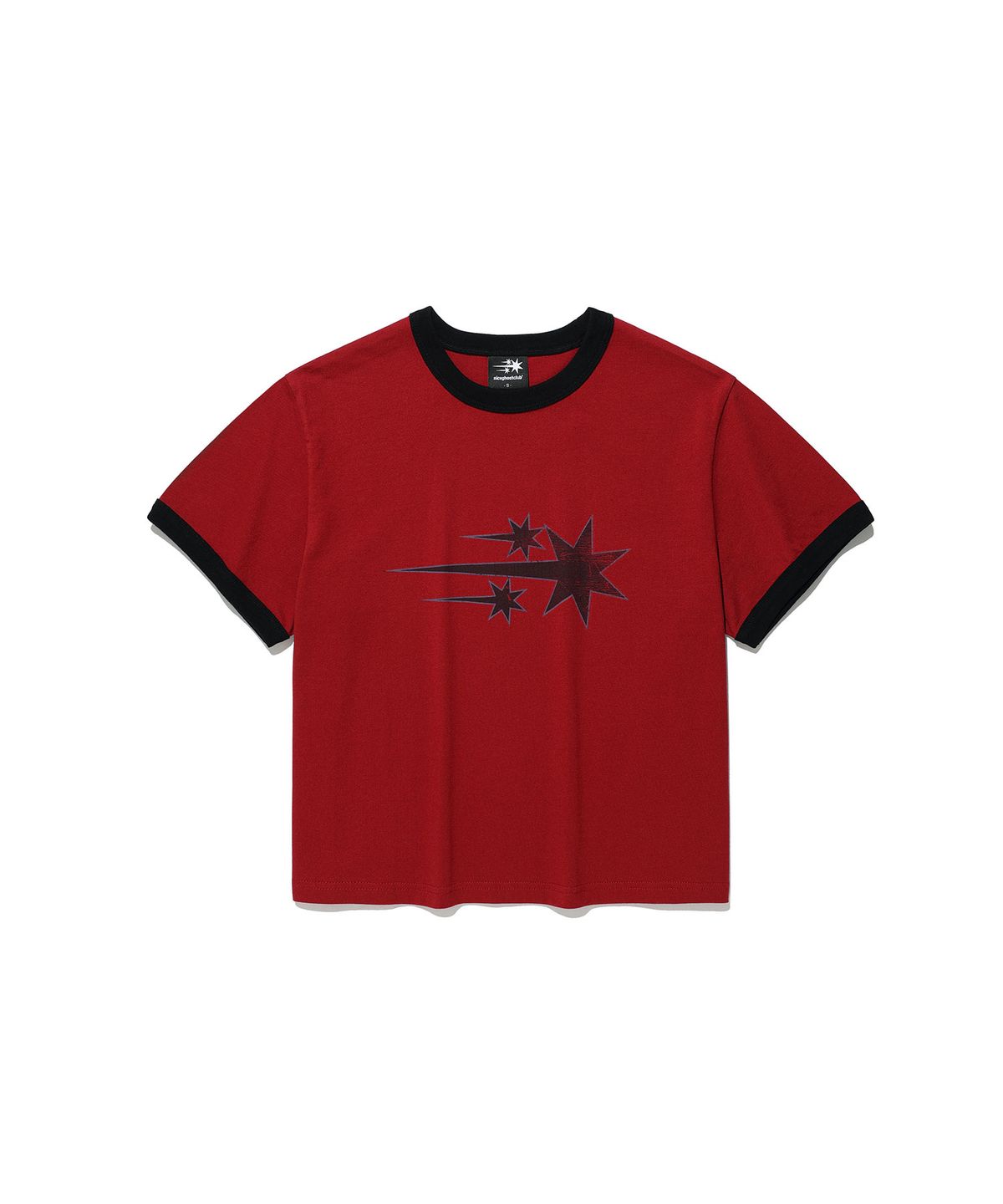 나이스고스트클럽(NICEGHOSTCLUB) VINTAGE 3STAR BASIC RINGER TEE_BURGUNDY(NG2GMUT538A)