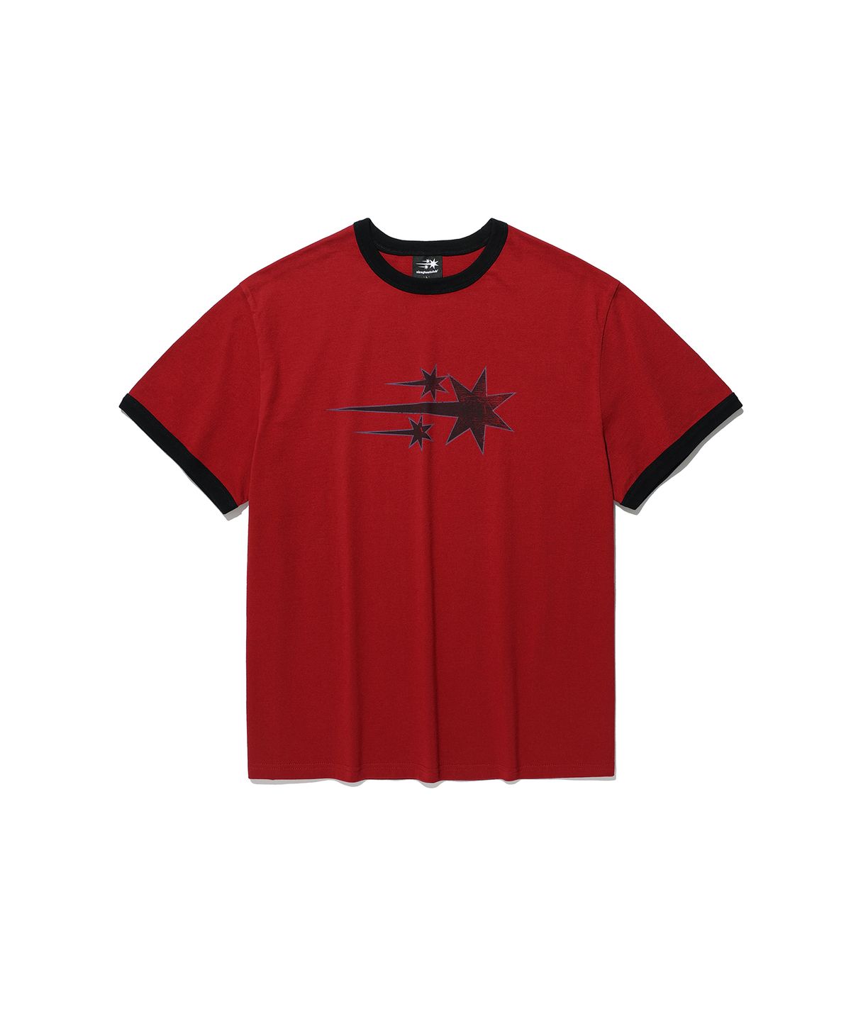 나이스고스트클럽(NICEGHOSTCLUB) VINTAGE 3STAR BASIC RINGER TEE_BURGUNDY(NG2GMUT538A)