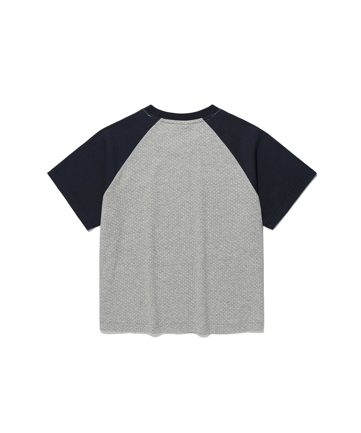 나이스고스트클럽(NICEGHOSTCLUB) 3STAR DOT RAGLAN CROP TEE_GREY(NG2GMFT533A)