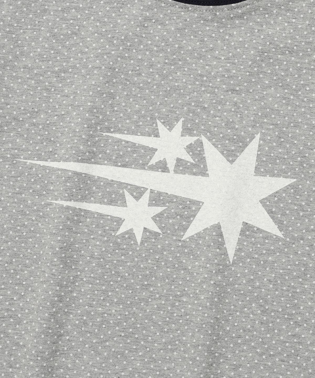 나이스고스트클럽(NICEGHOSTCLUB) 3STAR DOT RAGLAN CROP TEE_GREY(NG2GMFT533A)
