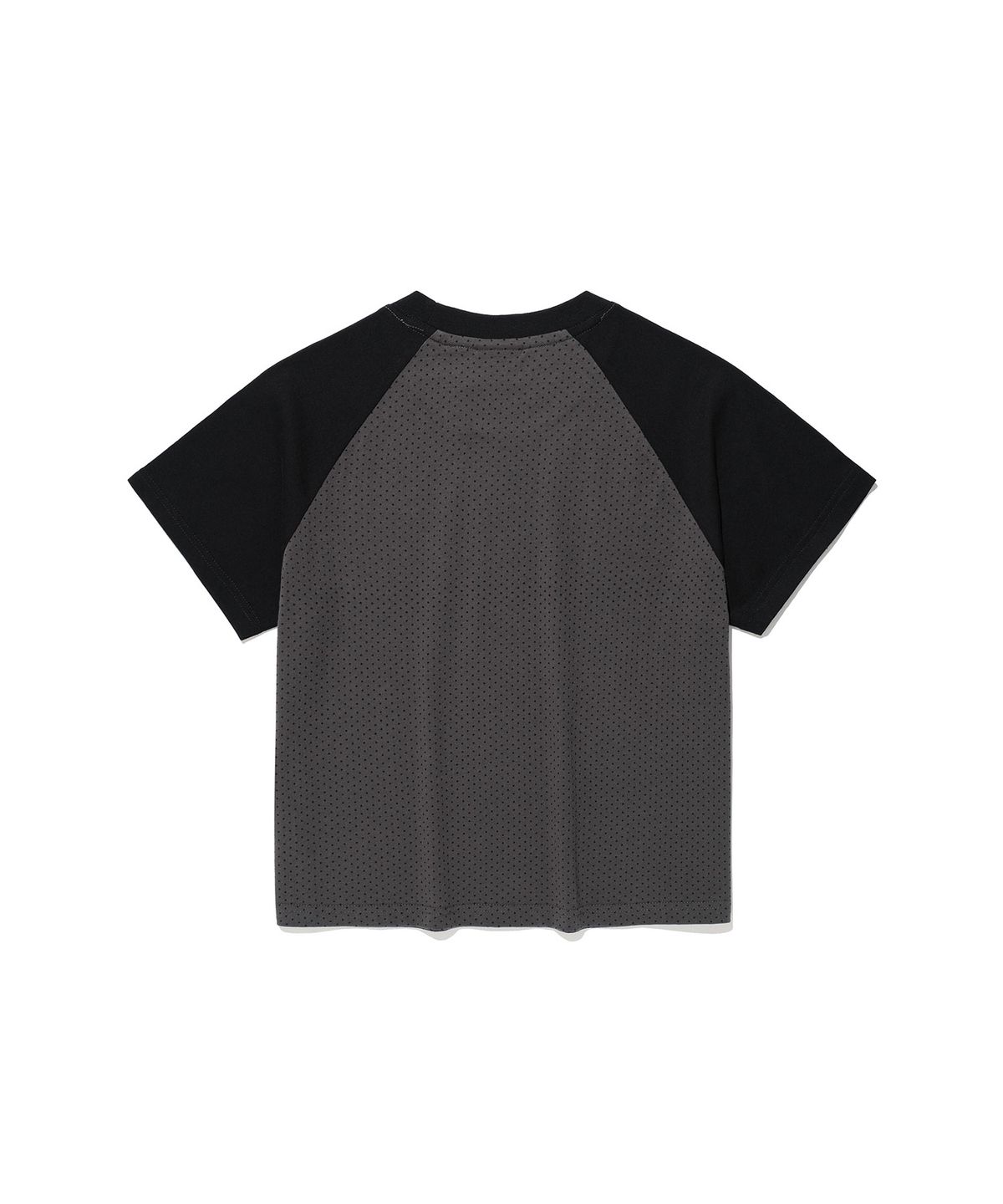 나이스고스트클럽(NICEGHOSTCLUB) 3STAR DOT RAGLAN CROP TEE_BLACK(NG2GMFT533A)