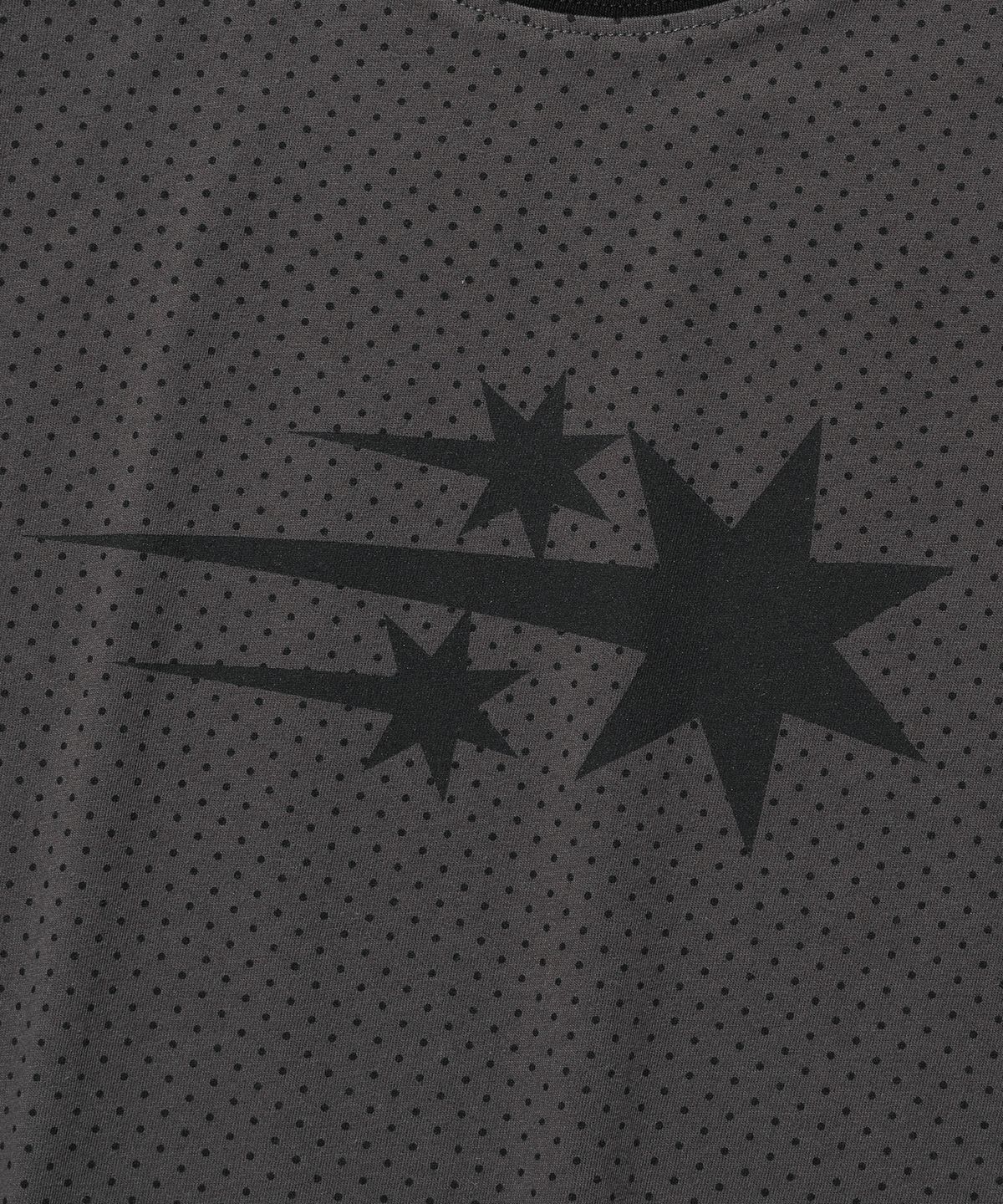 나이스고스트클럽(NICEGHOSTCLUB) 3STAR DOT RAGLAN CROP TEE_BLACK(NG2GMFT533A)