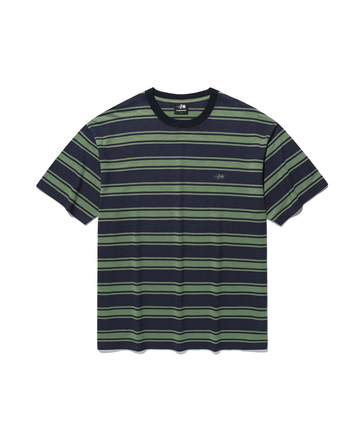 나이스고스트클럽(NICEGHOSTCLUB) MULTI STRIPE 3STAR TEE_NAVY(NG2GMUT540A)