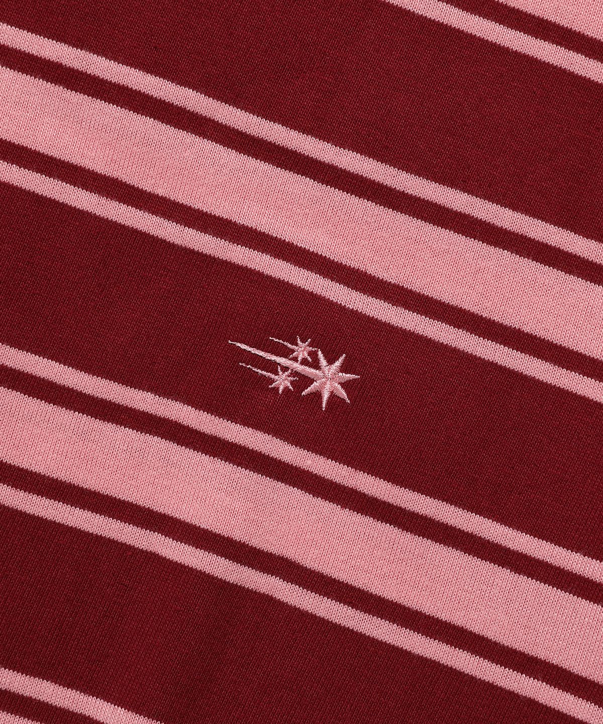 나이스고스트클럽(NICEGHOSTCLUB) MULTI STRIPE 3STAR TEE_RED(NG2GMUT540A)
