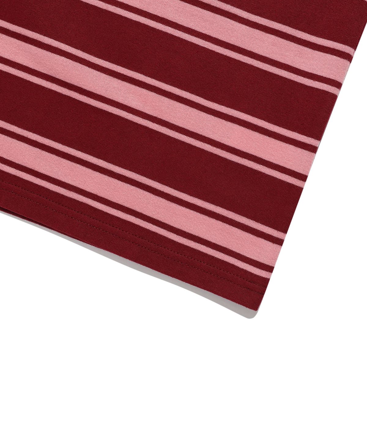 나이스고스트클럽(NICEGHOSTCLUB) MULTI STRIPE 3STAR TEE_RED(NG2GMUT540A)