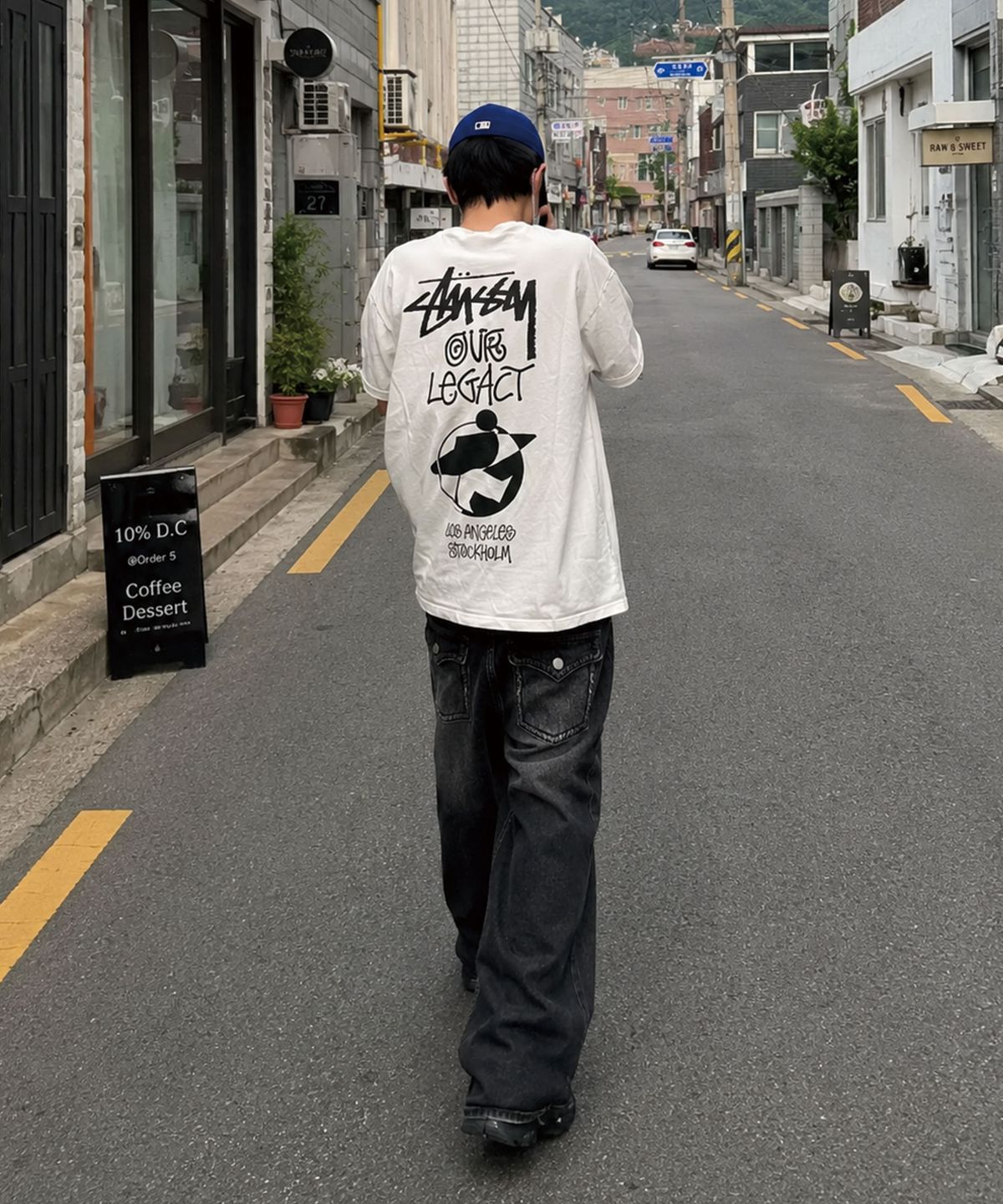 디프(DIIFF) 시퀀 백포켓 벌룬 와이드 워싱 데님 팬츠 2 Color [DIFD_8005]