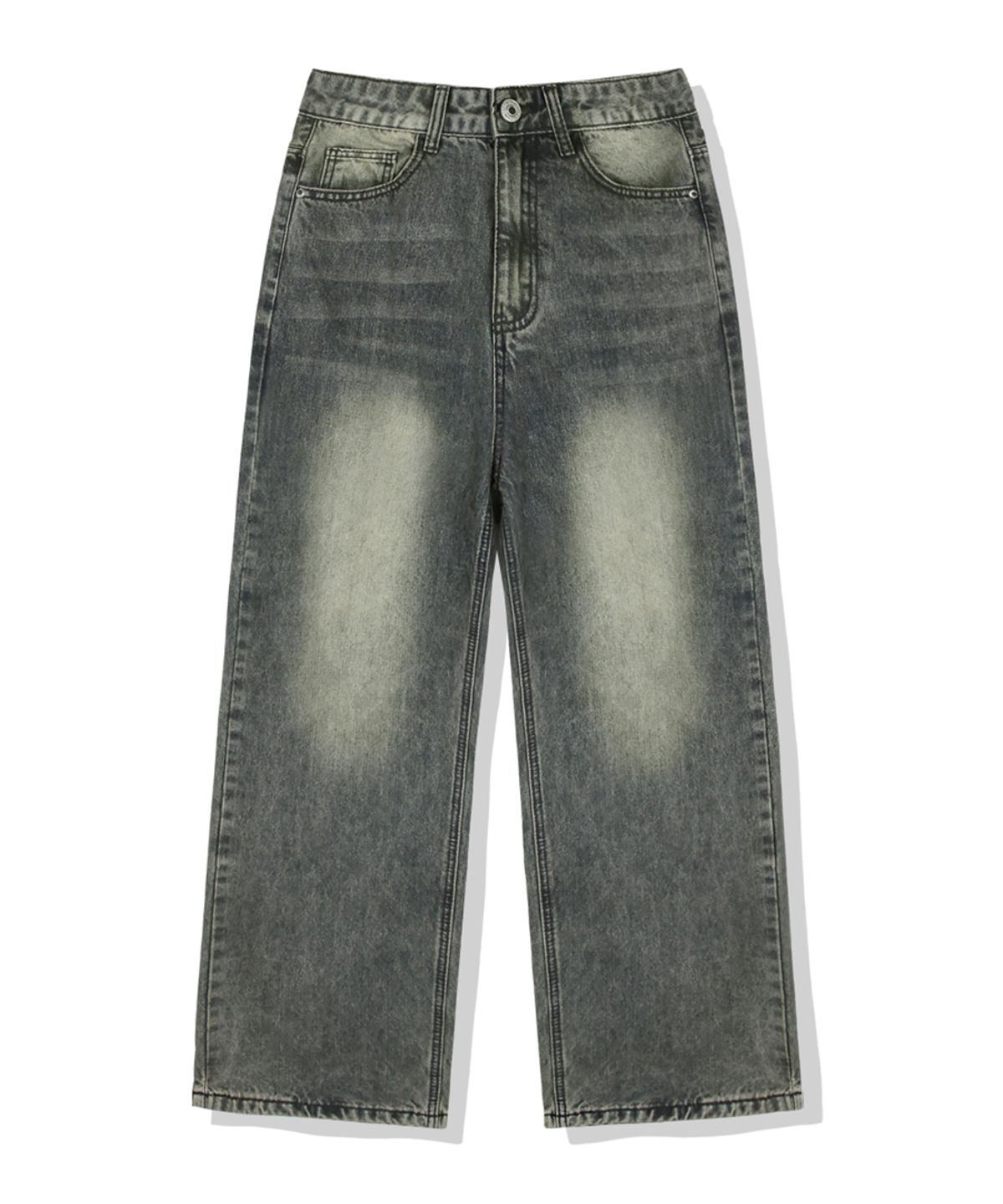 베이직라벨(BASIC LABEL) Stone balloon wide-washed denim pants 4 Color [BLBD_4013]