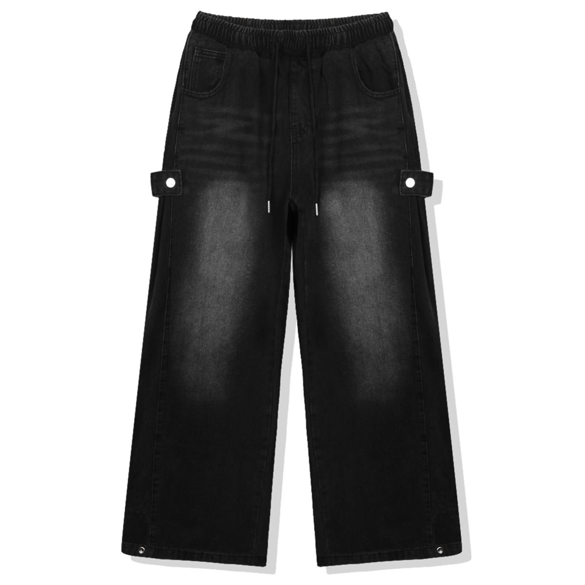 베이직라벨(BASIC LABEL) Curve side pintuck wide denim pants 3 Color [BLBD_4502]