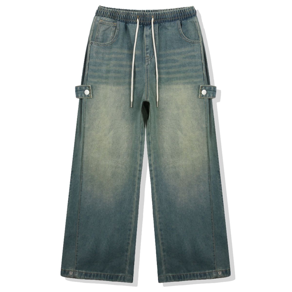 베이직라벨(BASIC LABEL) Curve side pintuck wide denim pants 3 Color [BLBD_4502]