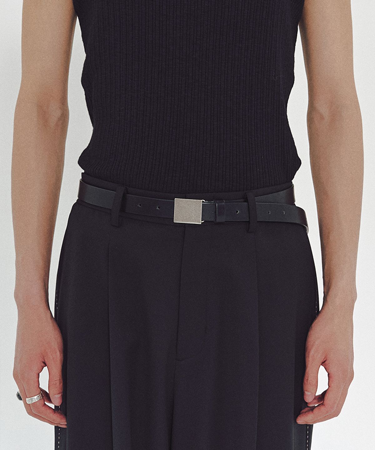 엠엠아이씨(MMIC) PLANK BELT (BLACK)