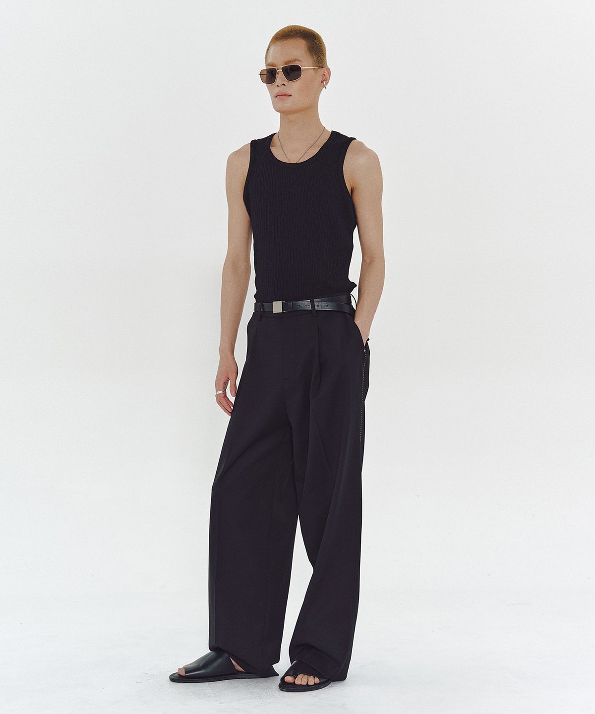 엠엠아이씨(MMIC) PLANK BELT (BLACK)