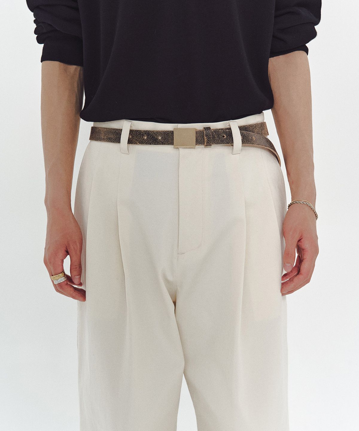 엠엠아이씨(MMIC) PLANK BELT (BROWN)