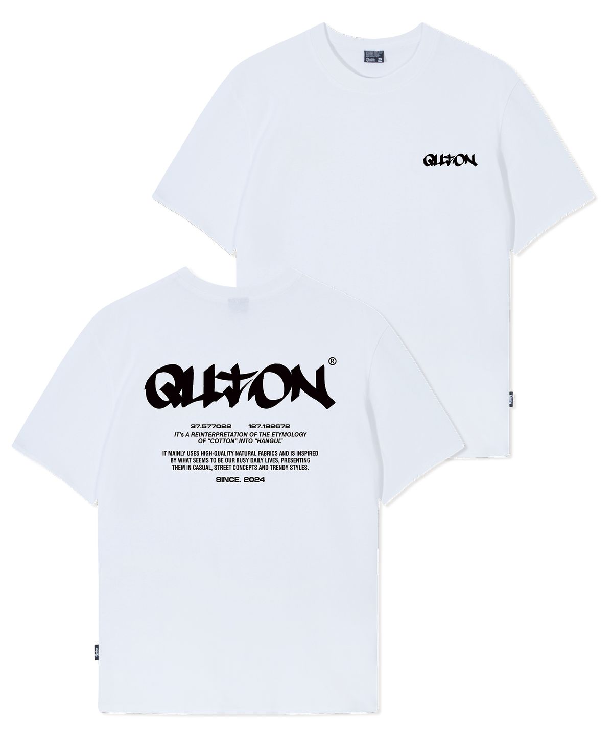 쿠톤(QUTON) 익스크루시브 오버핏 헤비 반팔티셔츠 - 사이즈 & 후기 | 무신사