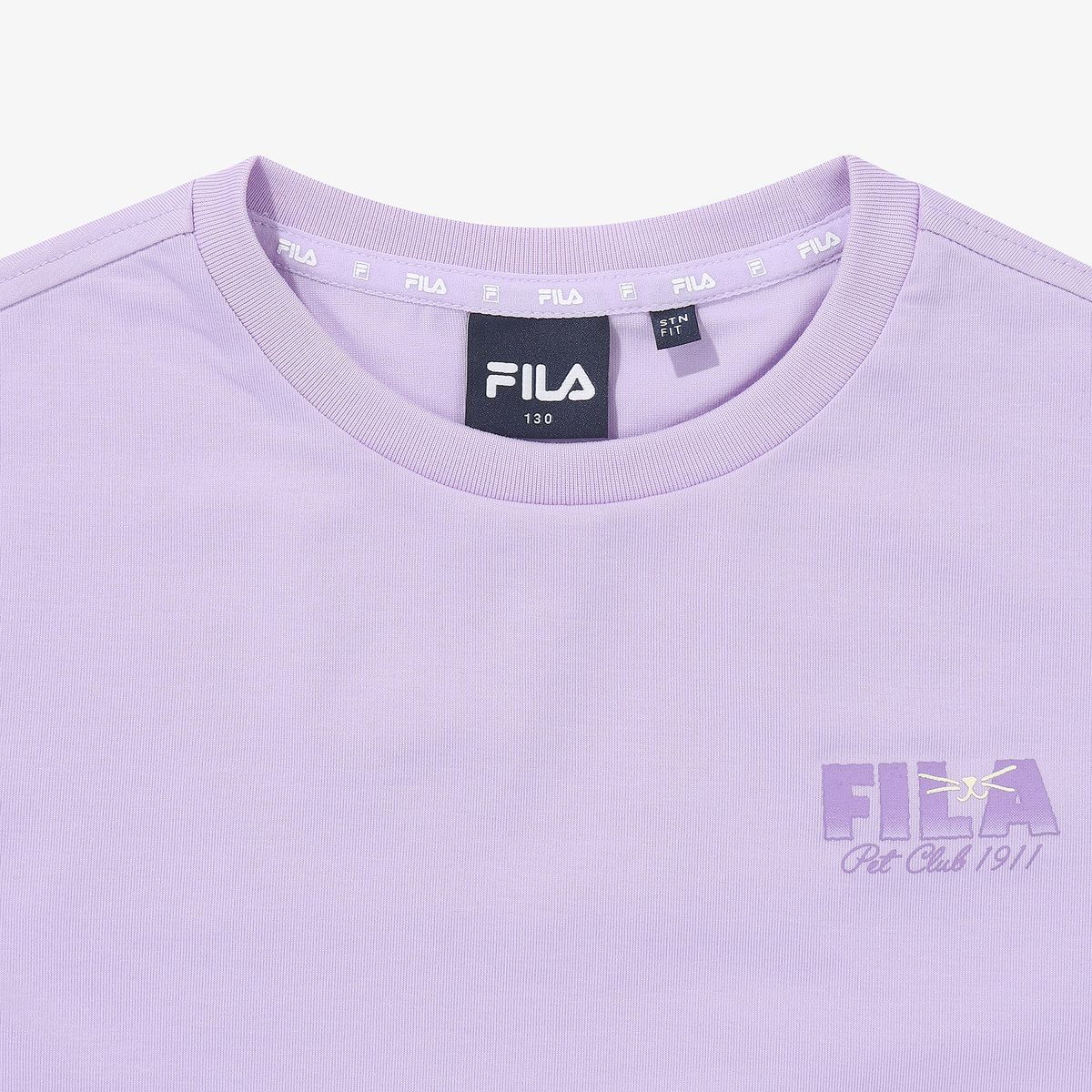 휠라 키즈(FILA KIDS) Drywave PET CLUB 세미크롭 티셔츠