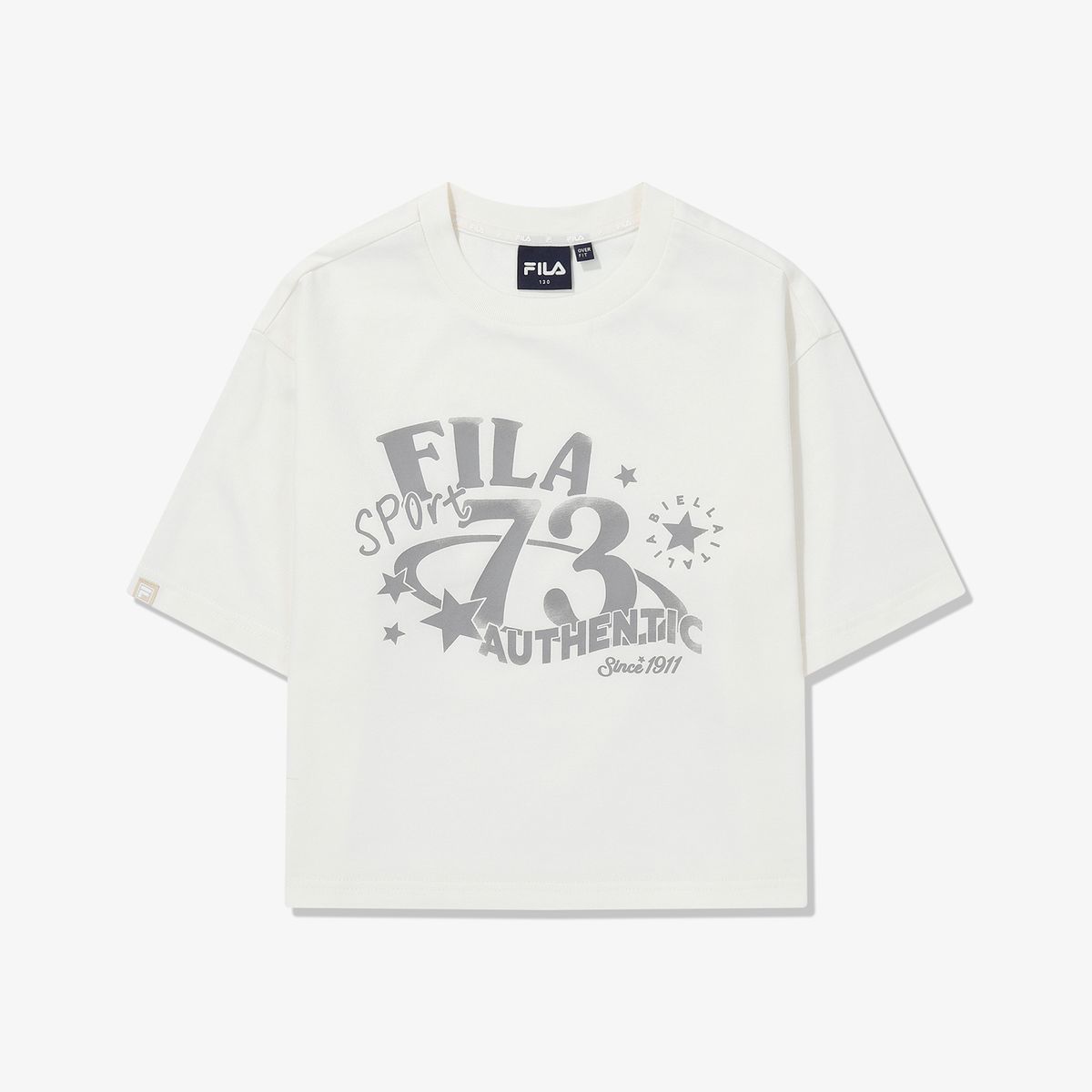 휠라 키즈(FILA KIDS) Coldwave 여아 루즈핏 티셔츠