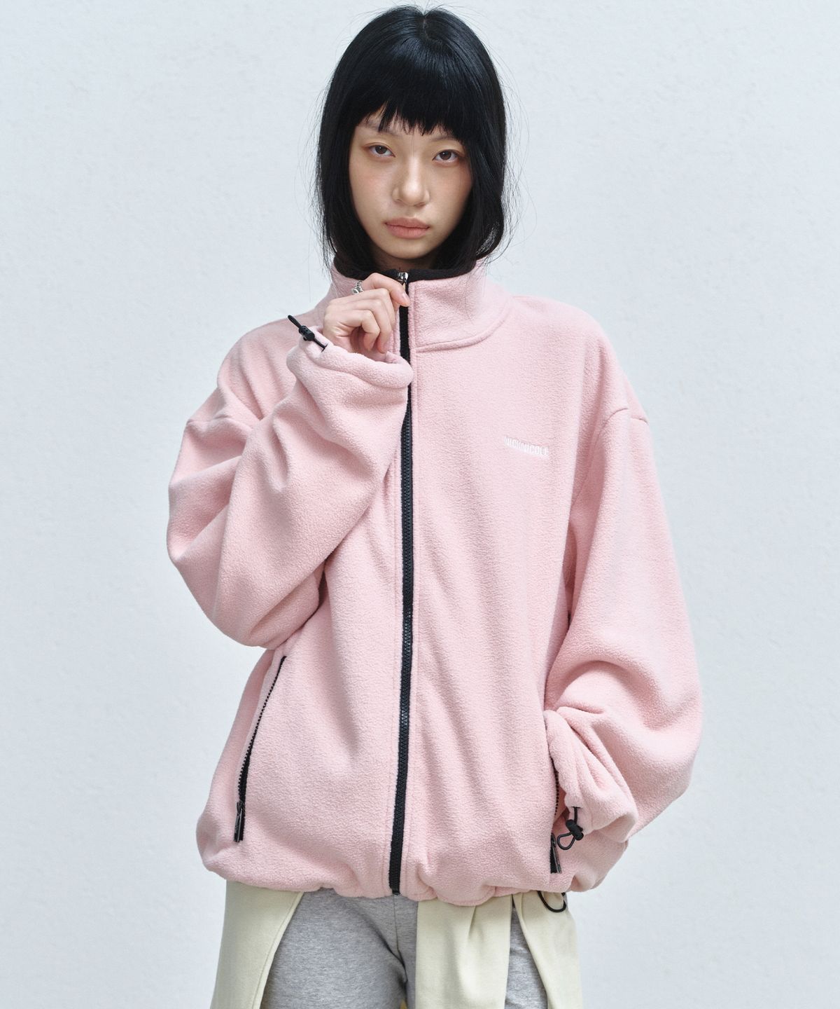 닉앤니콜(NICK&NICOLE) FLEECE ZIP-UP JACKET_PINK