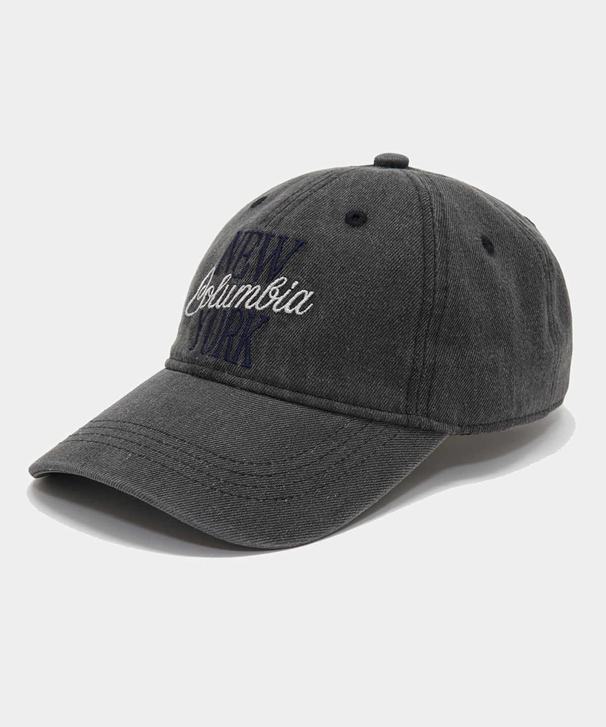 컬럼비아 유니버시티(COLUMBIA UNIVERSITY) NEW YORK EMB 6 PANEL DENIM CAP_BLACK JEAN
