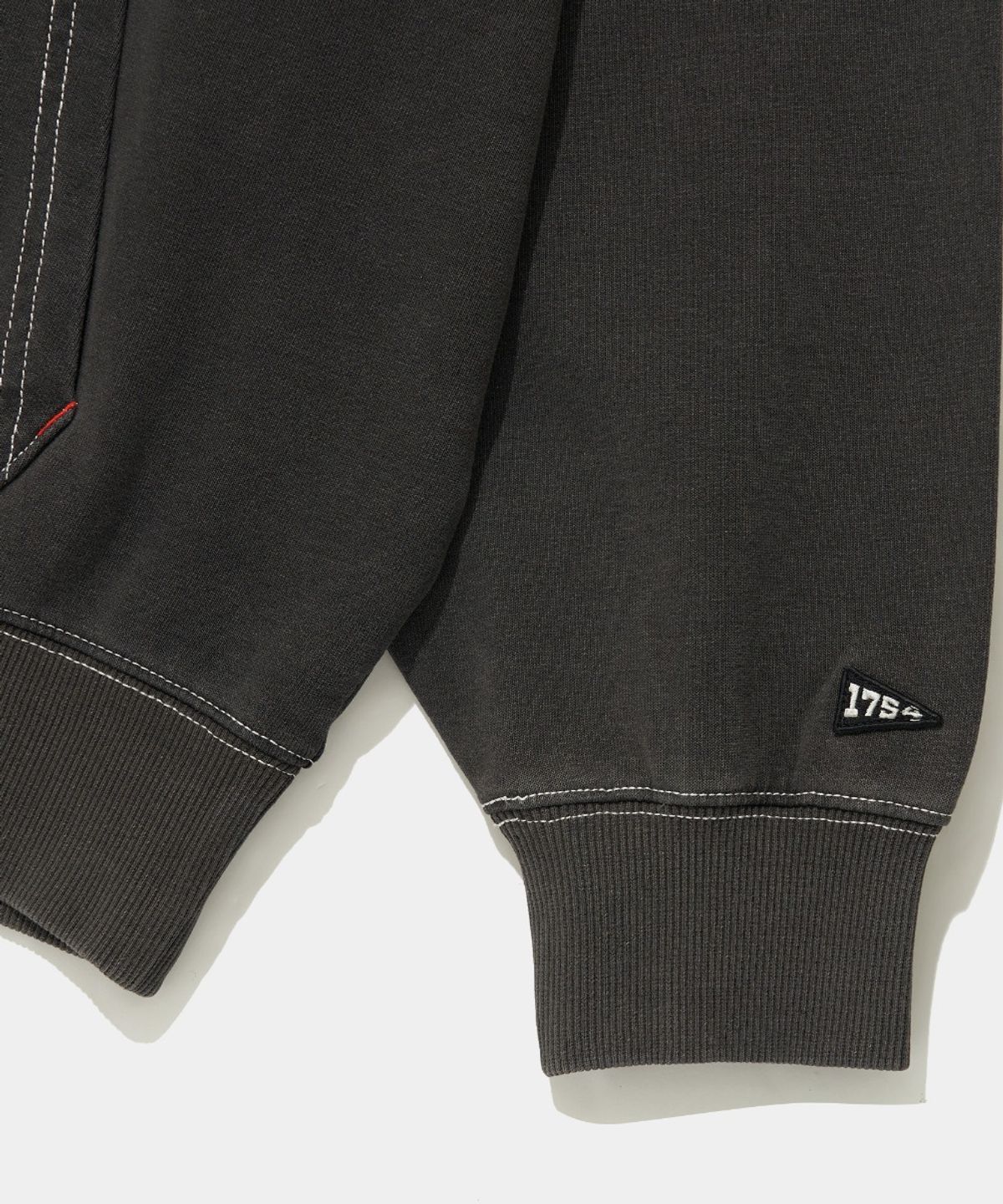 컬럼비아 유니버시티(COLUMBIA UNIVERSITY) BIG ARCH DENIM TERRY HOODIE_BLACK JEAN