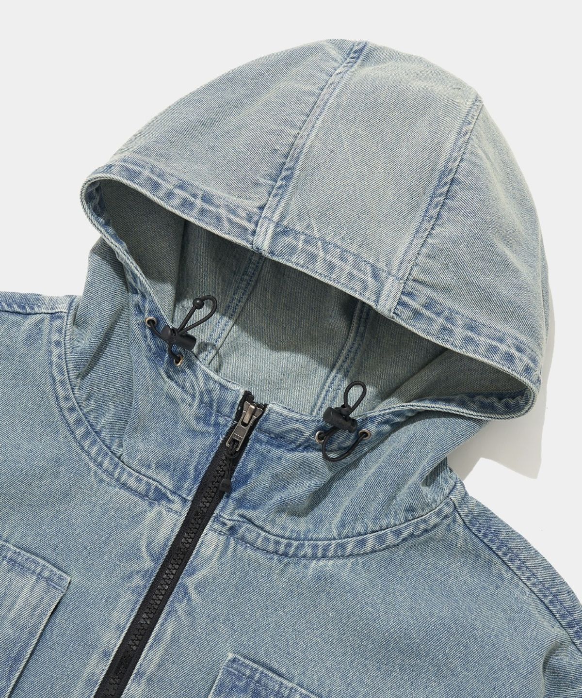 컬럼비아 유니버시티(COLUMBIA UNIVERSITY) NY STREET TAIL DENIM ANORAK JACKET_LIGHT JEAN