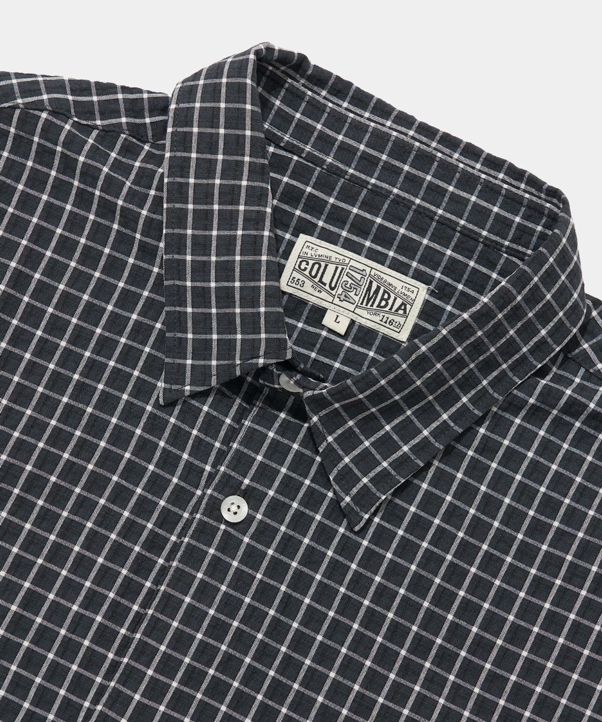 컬럼비아 유니버시티(COLUMBIA UNIVERSITY) MICRO-CHECK UTILITY SHIRTS_BLACK